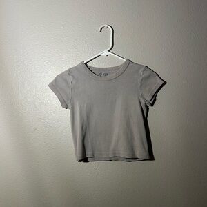 Brandy Melville Gray Short Sleeve Tee